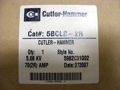 <B>Cutler-Hammer - </B>5BCLS-2R 5.08 KV Fuse